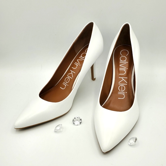Calvin Klein Shoes - Calvin Klein Gayle pumps, White, NWOB